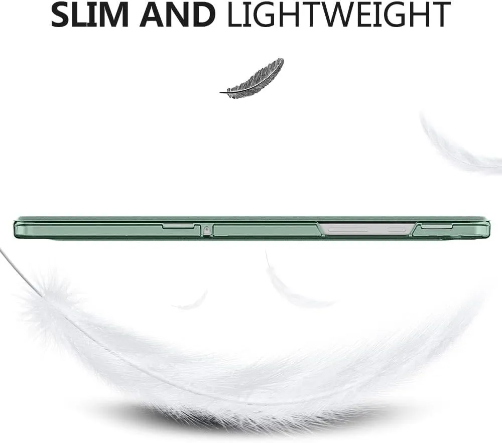 MoKo Case for Galaxy Tab A9 /A9 Plus 11 inch 2023, Slim Stand Protective Smart Cover with Hard PC Translucent Back Shell for Tab A9 Plus Tablet (SM-X210/X216/X218), Auto Wake/Sleep, Agave Green