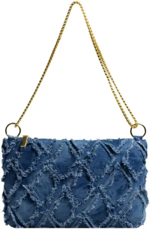MOLERFO Denim Shoulder Bag Denim Purses and Handbags for Women Jean Bag Y2k Purse Small Denim Purse Jeans Bag