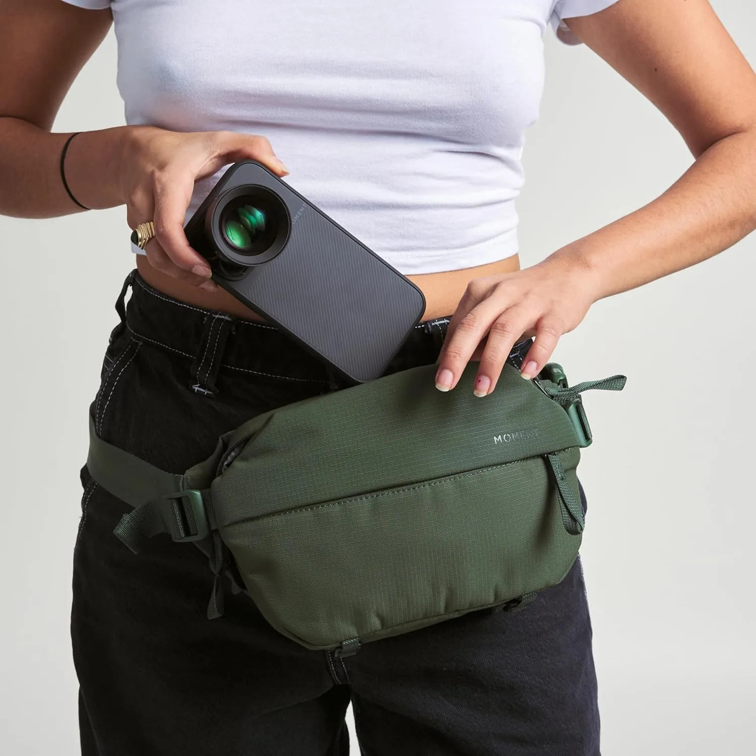 Moment Everything Sling – Water-Resistant Everyday Crossbody Bag | 2L & 4L Sizes (Gen 2, Gray, 2L)