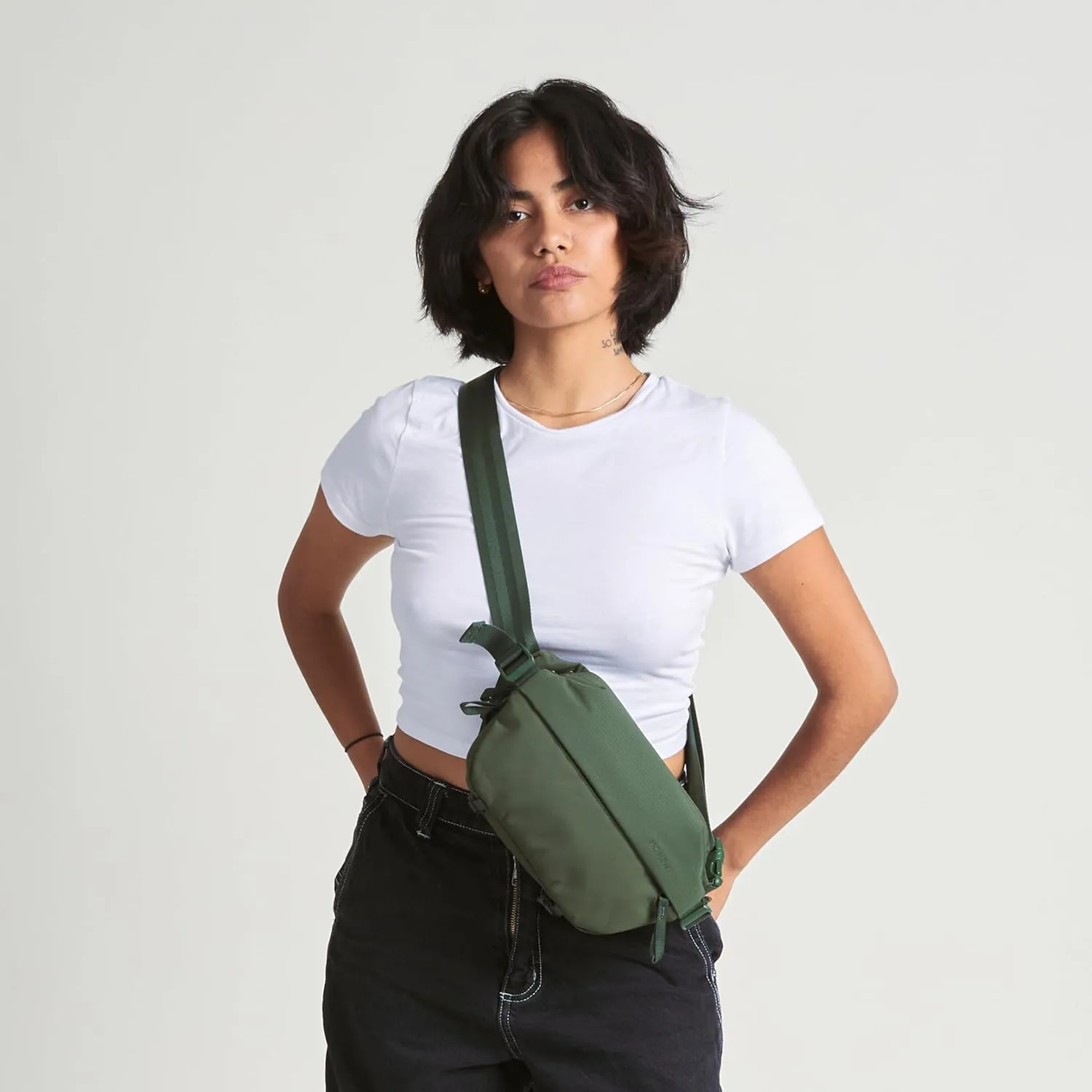 Moment Everything Sling – Water-Resistant Everyday Crossbody Bag | 2L & 4L Sizes (Gen 2, Gray, 2L)