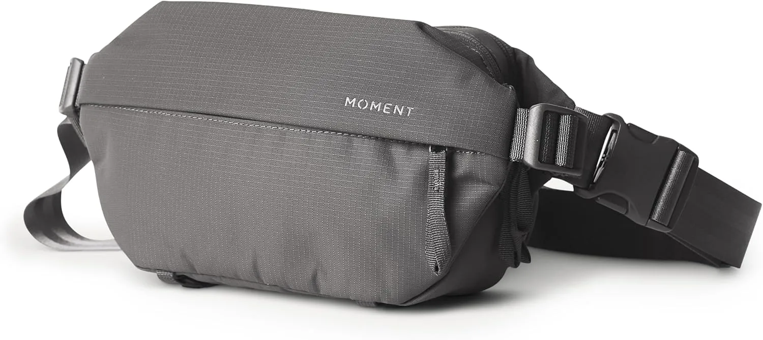 Moment Everything Sling – Water-Resistant Everyday Crossbody Bag | 2L & 4L Sizes (Gen 2, Gray, 2L)