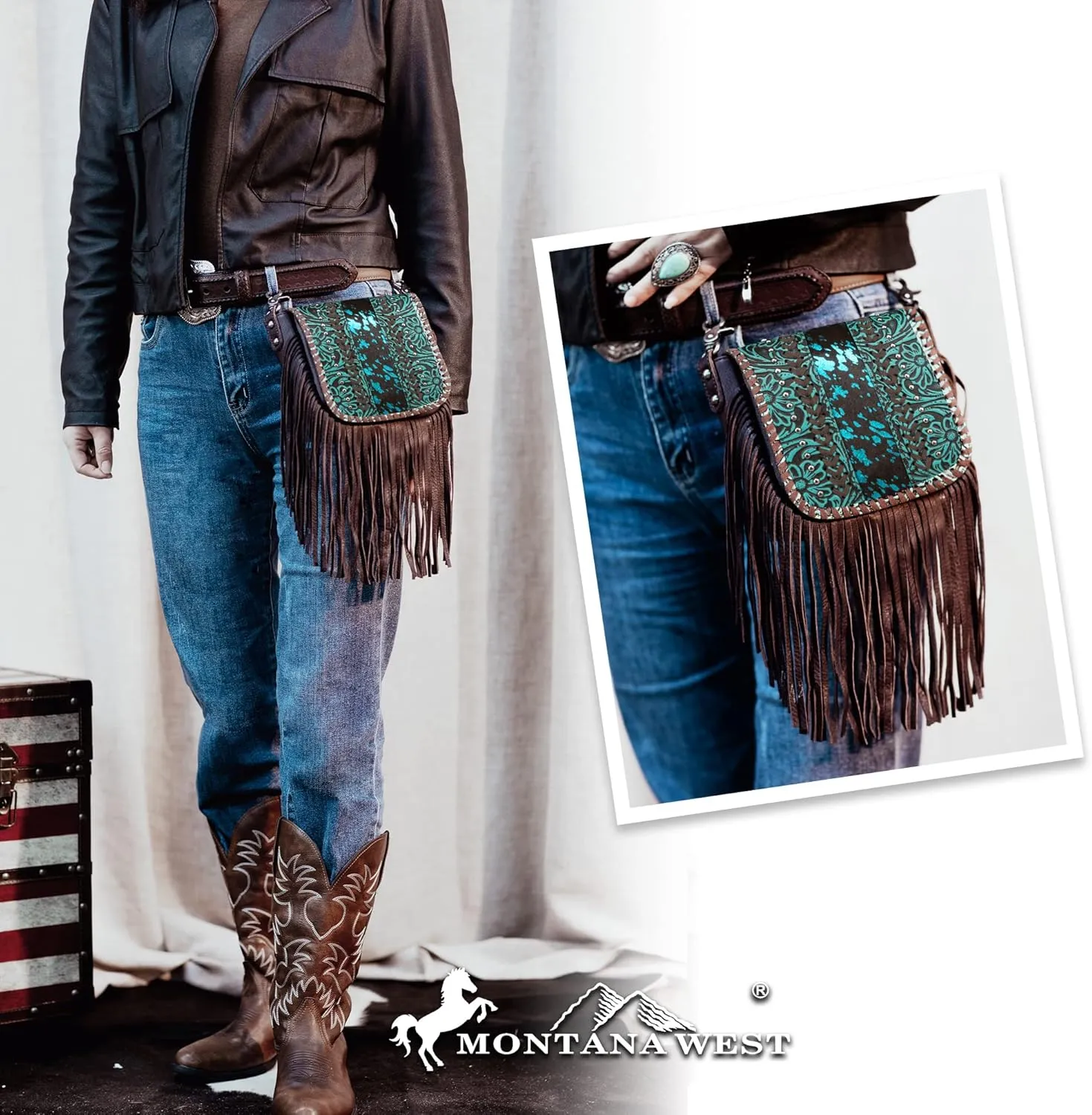 Montana West Fringe Purse Western Purses for Women Crossbody Bag