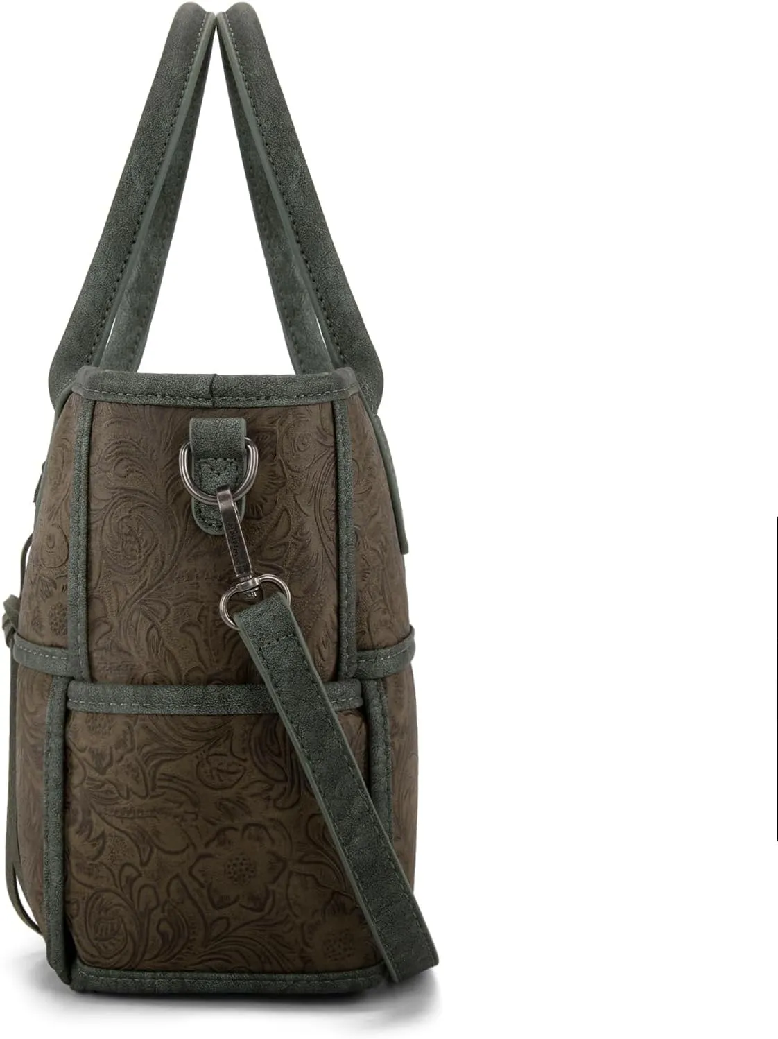 Montana West Wrangler Woven Tote Bag for Women Western Floral Tooled Purses and Handbags