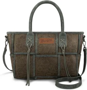 Montana West Wrangler Woven Tote Bag for Women Western Floral Tooled Purses and Handbags