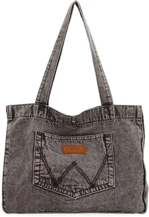 Montana West x Wrangler Tote Bag for Women Large Denim Purses for Work Travel