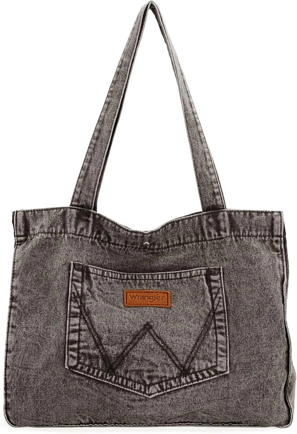Montana West x Wrangler Tote Bag for Women Large Denim Purses for Work Travel