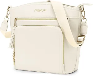 MOSISO Crossbody Bag, Purses for Women Crossbody, Multi Pockets Handbag Shoulder Bag with Card Holder Wallet & Tassel