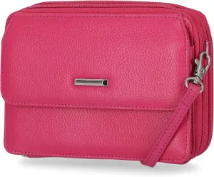 Mundi On The Move RFID Leather Crossbody Wallet For Women With Phone Pocket
