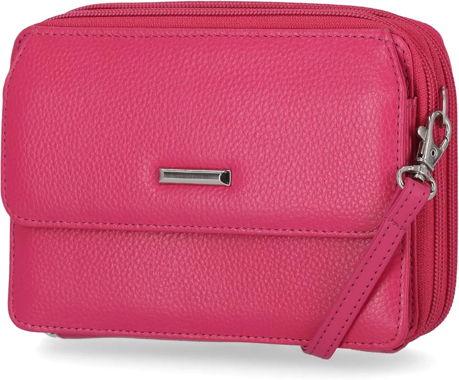 Mundi On The Move RFID Leather Crossbody Wallet For Women With Phone Pocket
