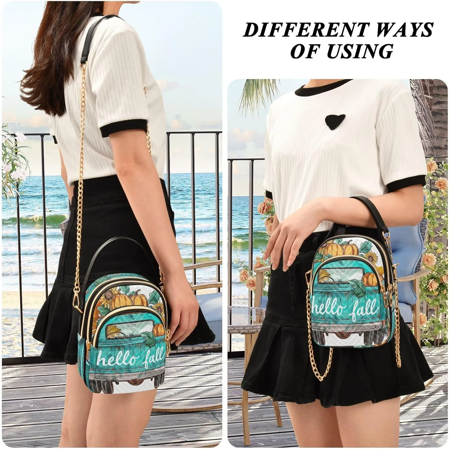 Mystical Golden Butterfly Women Bags Crossbody Womens Shoulder Handbags