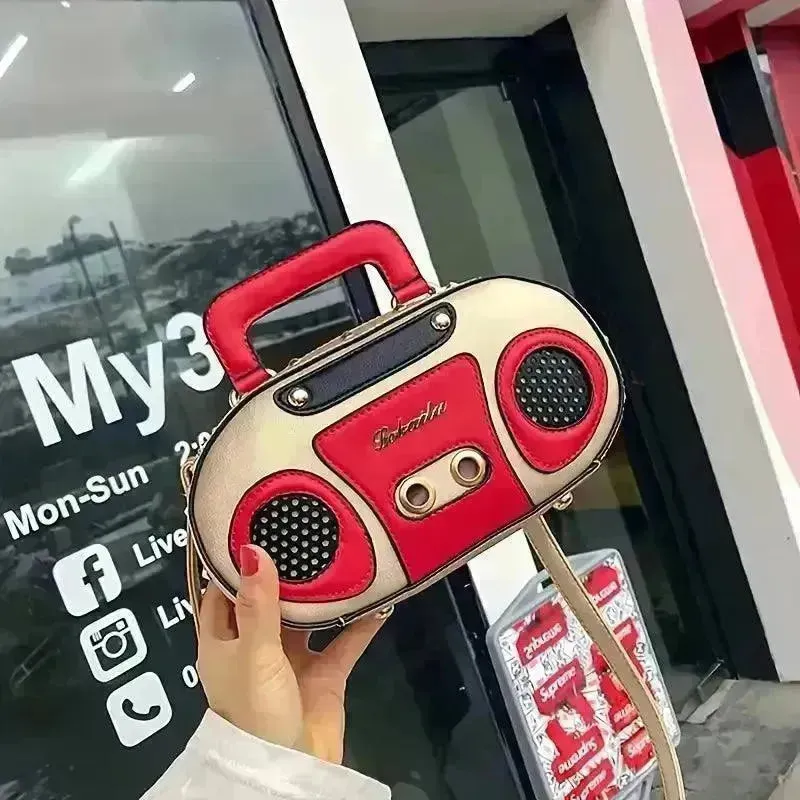 Novelty Mini Radio Shaped Handbag