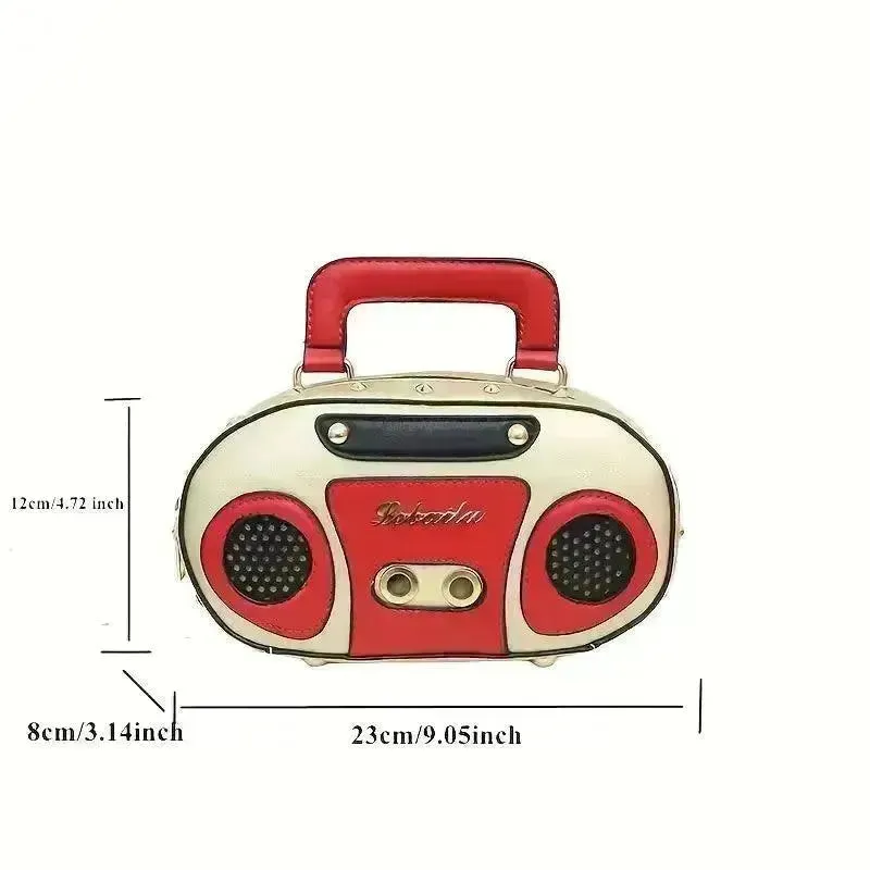 Novelty Mini Radio Shaped Handbag