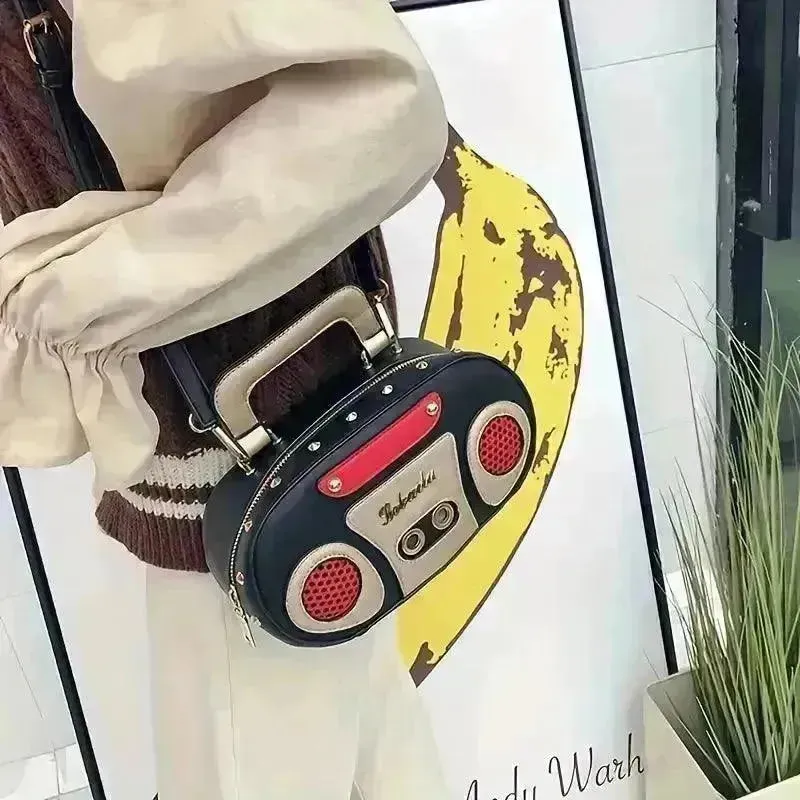 Novelty Mini Radio Shaped Handbag