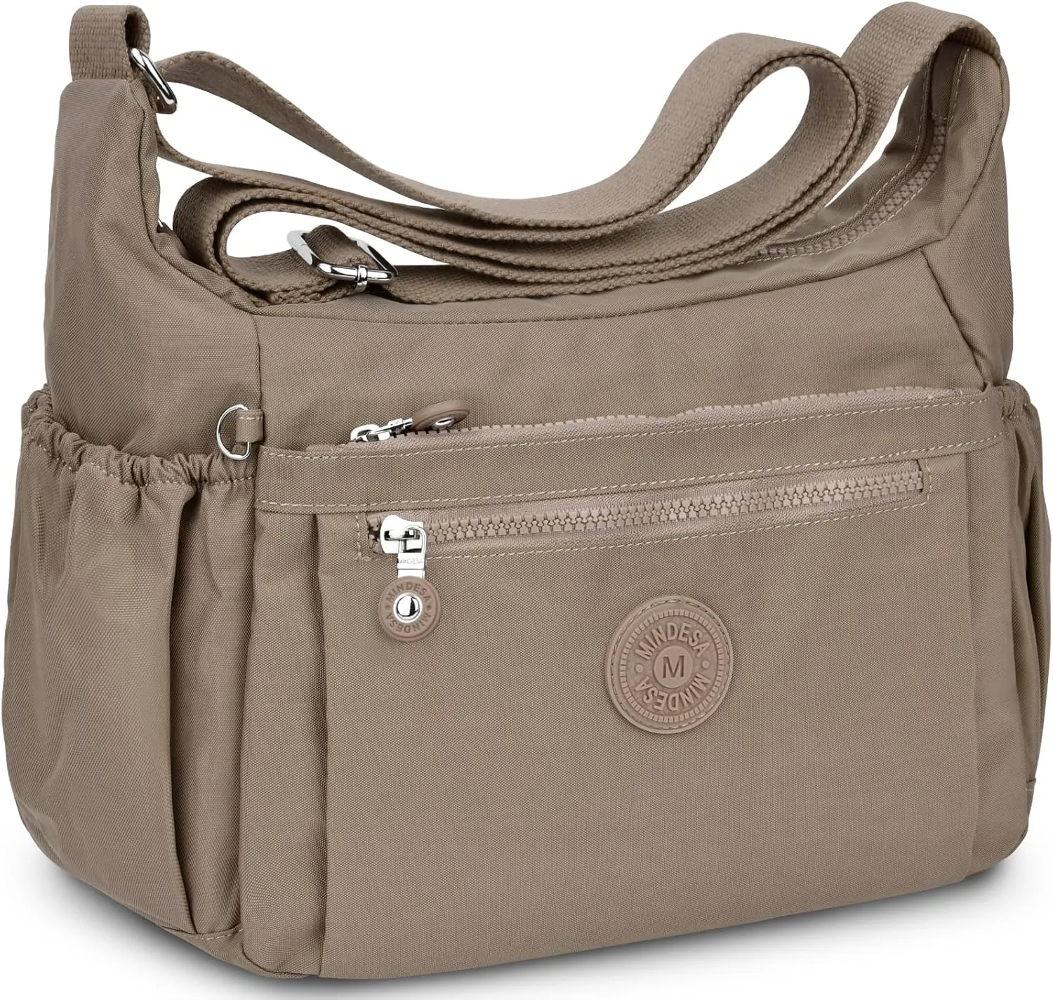 Nylon Crossbody Bags for Women Waterproof Lightweight Large Travel Purses Multi-Pocket Pocketbooks Shoulder Bag