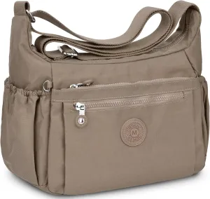 Nylon Crossbody Bags for Women Waterproof Lightweight Large Travel Purses Multi-Pocket Pocketbooks Shoulder Bag