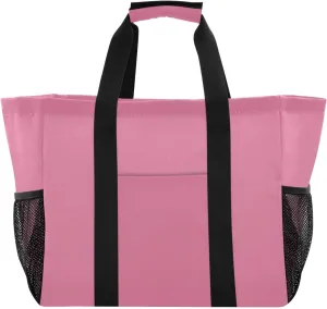 ODAWA Pale Violet Red Foldable Daily Beach Bag for Travel and Sports