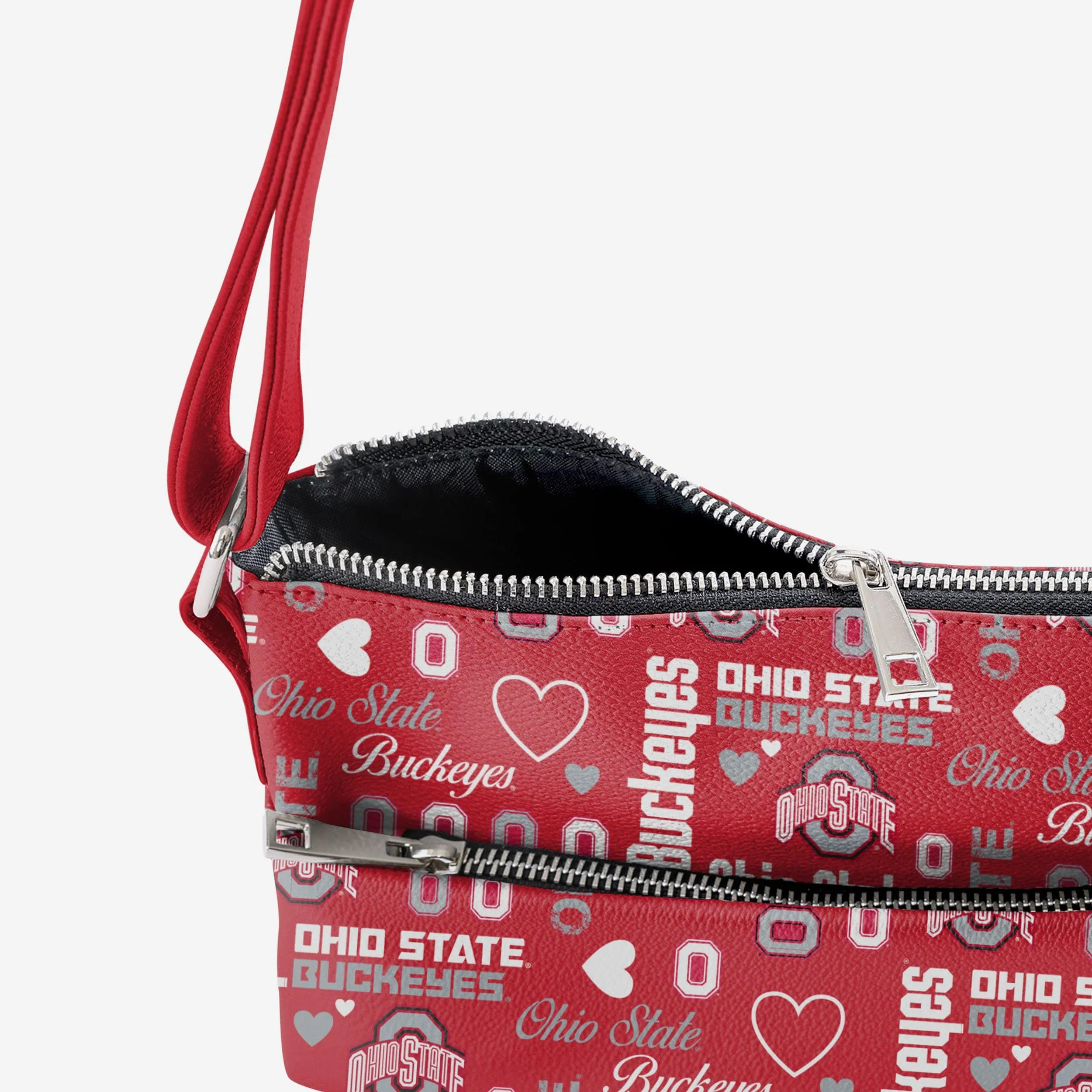 Ohio State Buckeyes Logo Love Crossbody Purse