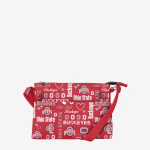 Ohio State Buckeyes Logo Love Crossbody Purse