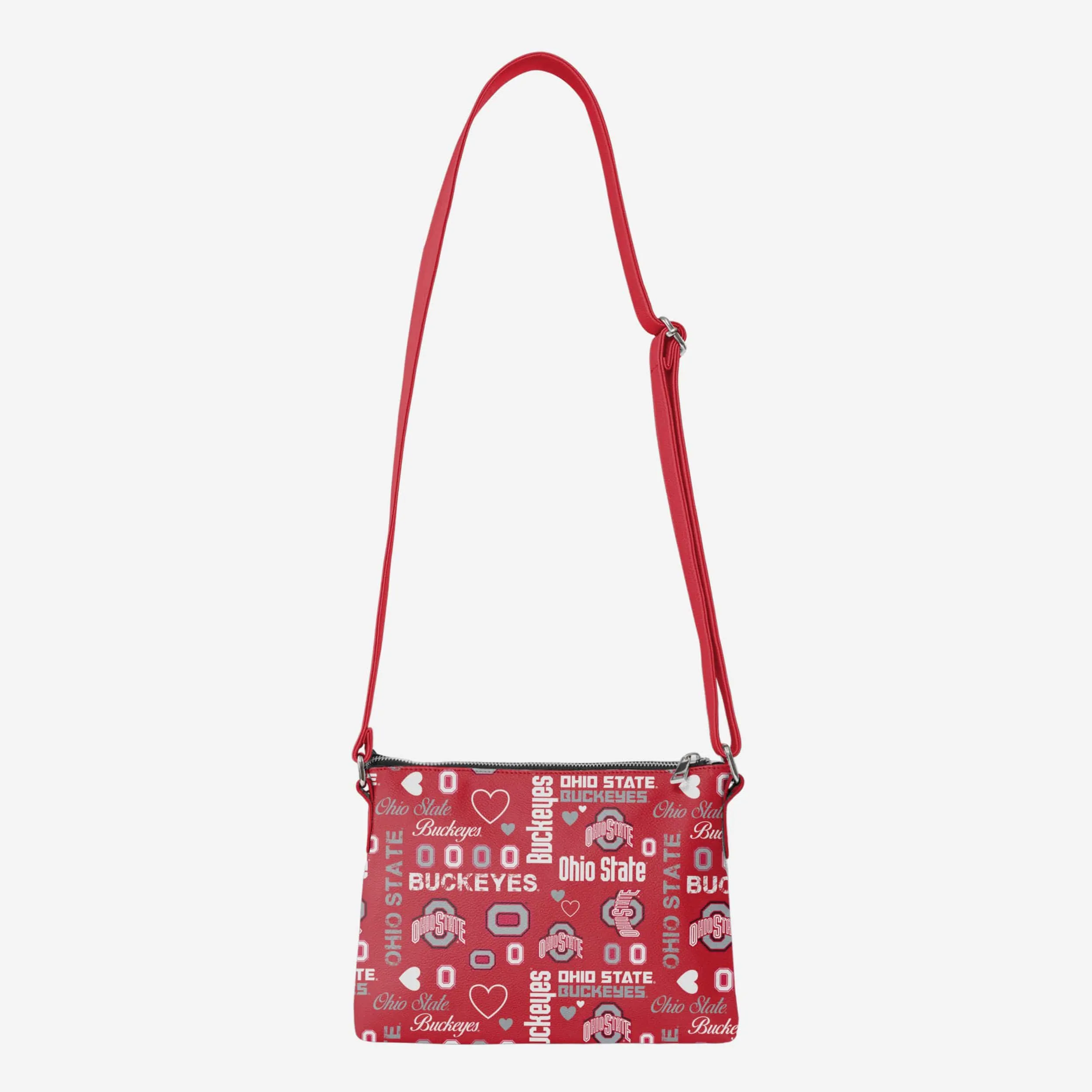 Ohio State Buckeyes Logo Love Crossbody Purse