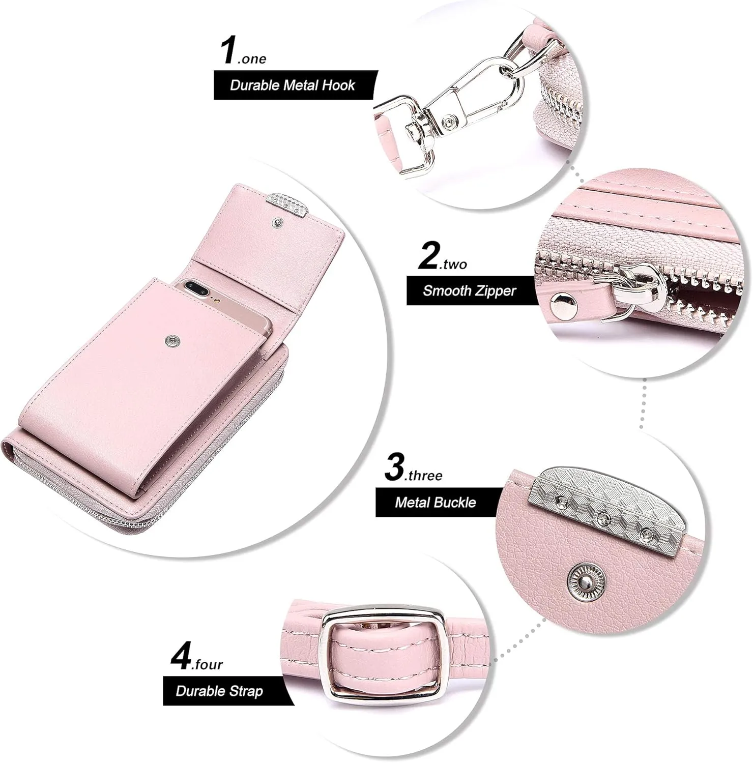 OIDERY Small Crossbody Phone Bags Cellphone Wallet Purse for Women with Credit Card Slots