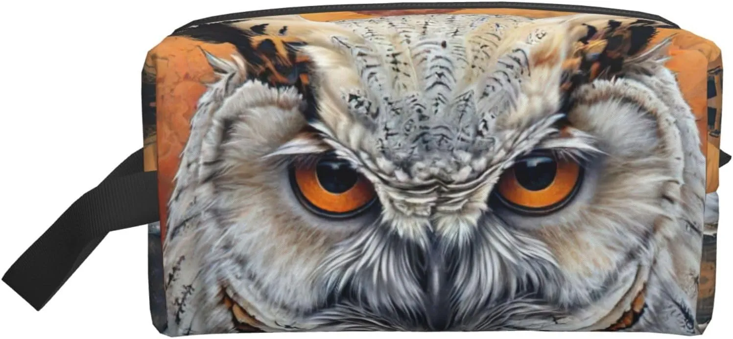 Owl Beliefs Print Make Up Bag Purses Accessories Organizer Portable Travel Toiletry Pouch Storage Bag