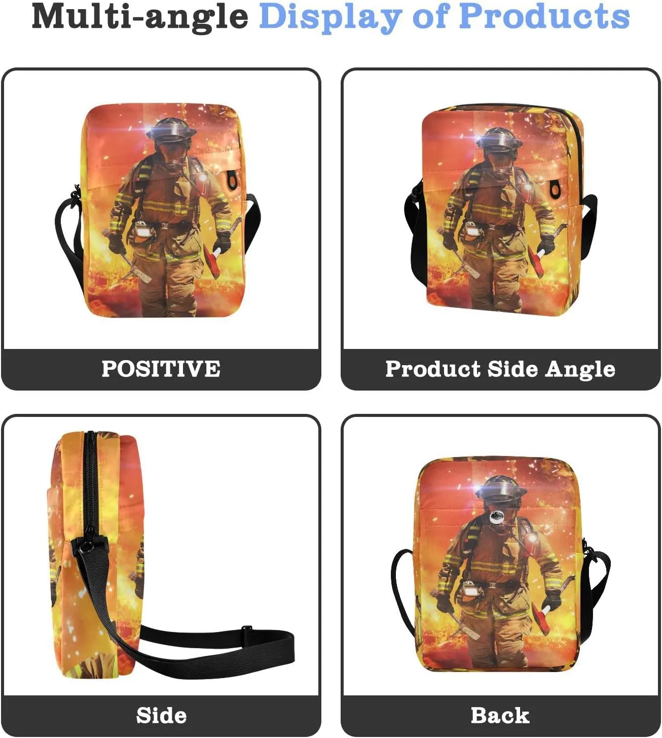 Oyihfvs Messenger Bag, Men's Crossbody Bag, Women's Crossbody Bag with Adjustable Strap