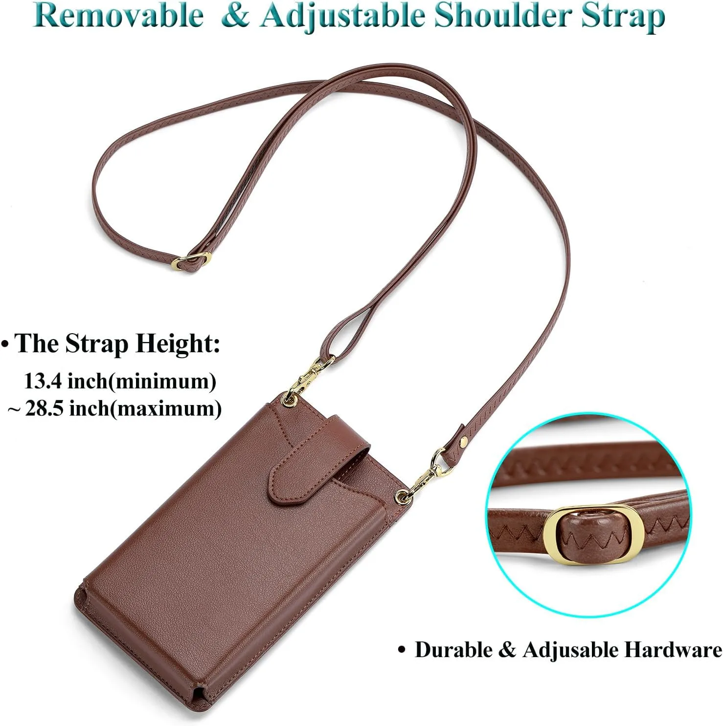 Peacocktion Small Crossbody Cell Phone Purse for Women Travel Lightweight Mini Small Bags for Women with Card Slots