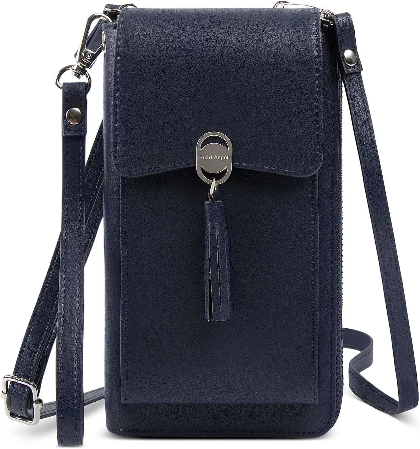 Pearl Angeli Small Crossbody Bag RFID Phone Wallet Women Cellphone Credit Card Purse with Adjustable Shoulder Strap