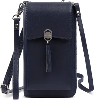 Pearl Angeli Small Crossbody Bag RFID Phone Wallet Women Cellphone Credit Card Purse with Adjustable Shoulder Strap