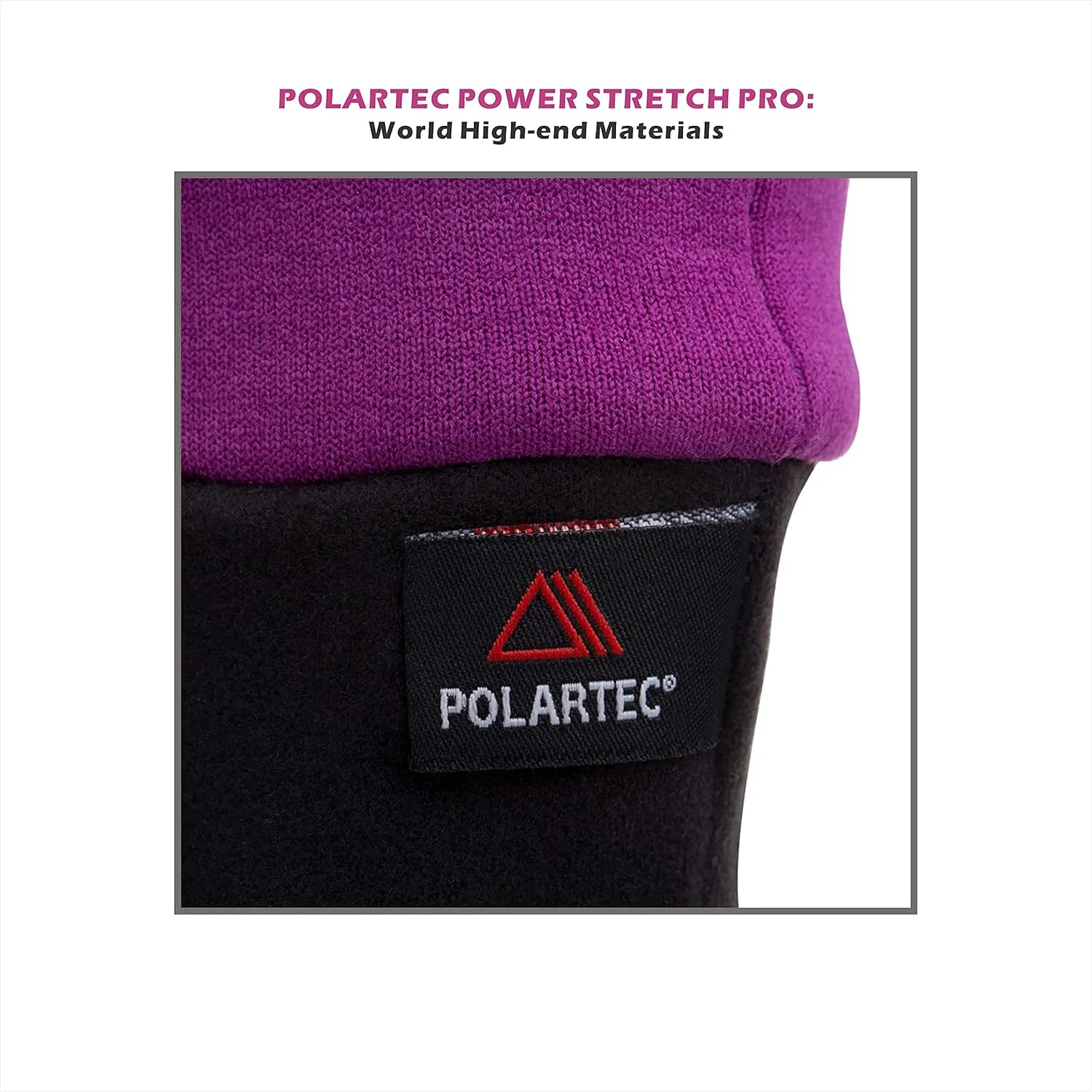 Polartec Power Stretch Touch Screen Winter Running Gloves, Thermal Gloves for Women Men Driving Hiking Cycling
