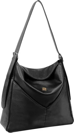 PS PETITE SIMONE Hobo Bags for Women Vegan Leather Extra Large Tote Bag with Adjustable Strap Soft Trendy Shoulder Purses