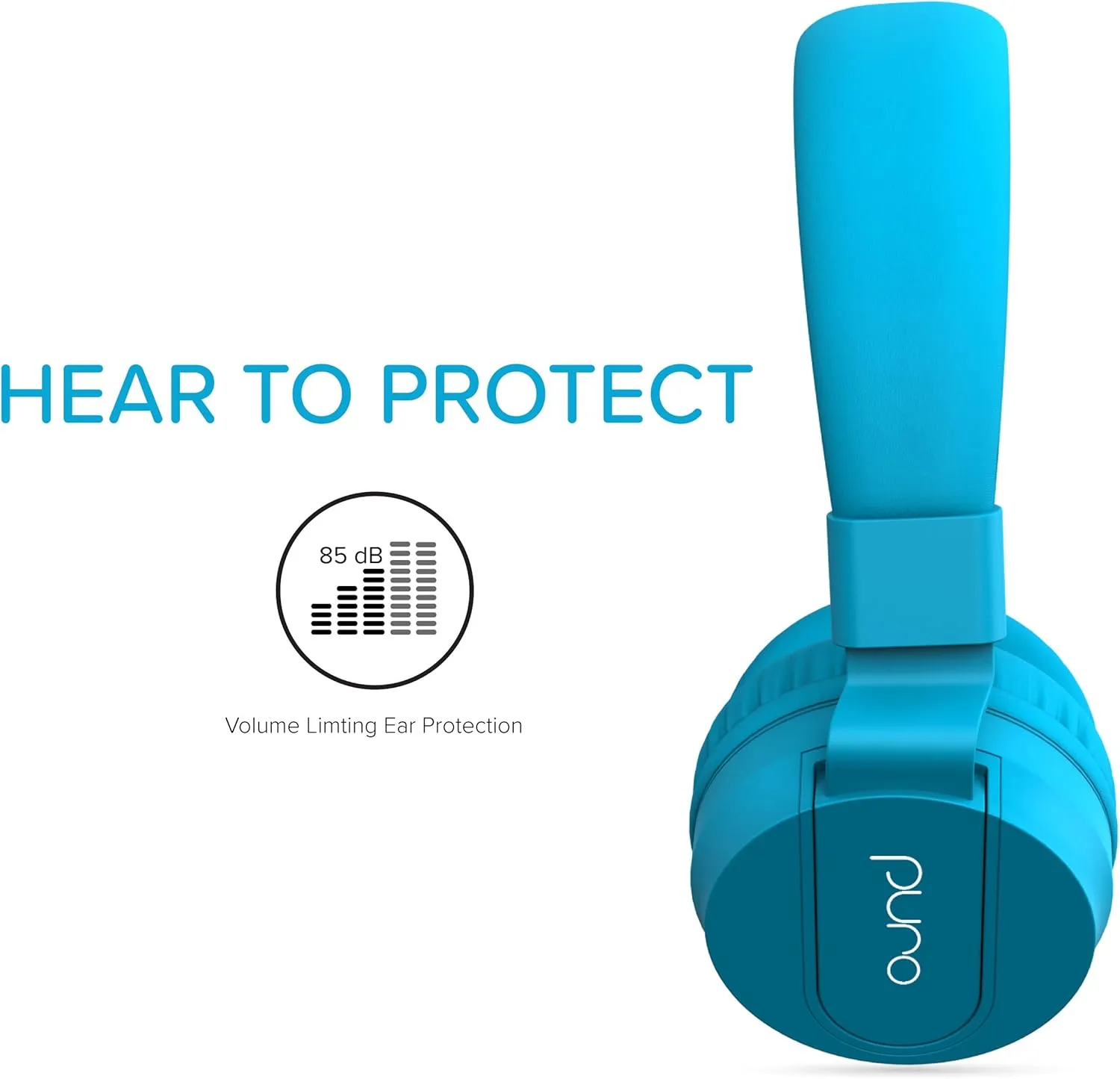 Puro Sound Labs PuroBasic Volume Limiting Wired Headphones for Kids, Foldable & Adjustable w/Microphone, Compatible with Smartphones, Tablets and PC’s