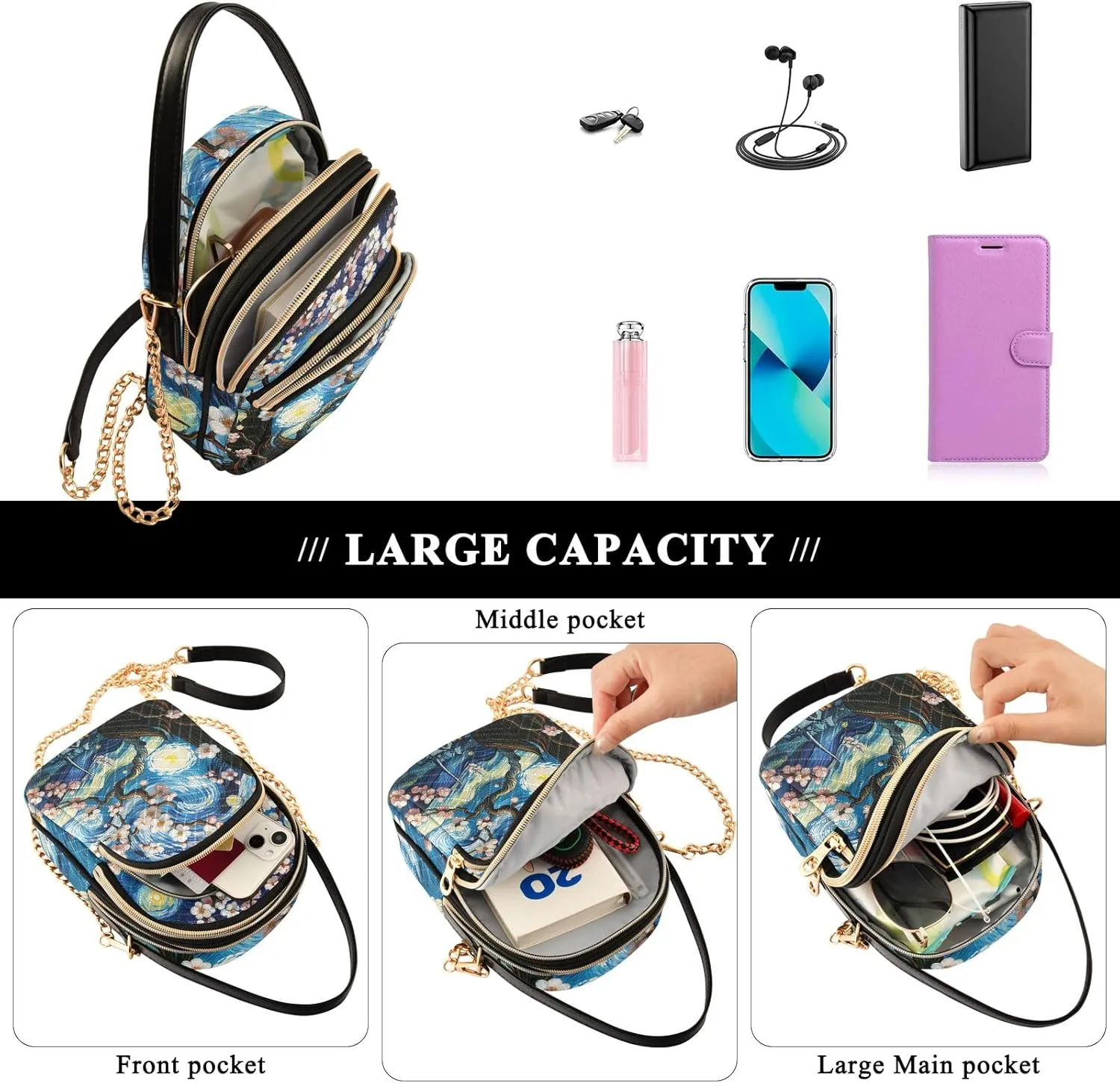 Quilted Purses for Women Trendy Small Shoulder Bags for Women