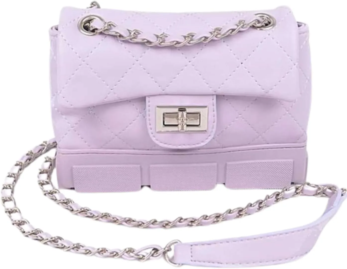 Quilted Shoulder Bag Crossbody for Women – Elegant Vintage Designer Handbag with Gold Chain Strap & Secure Turn Lock