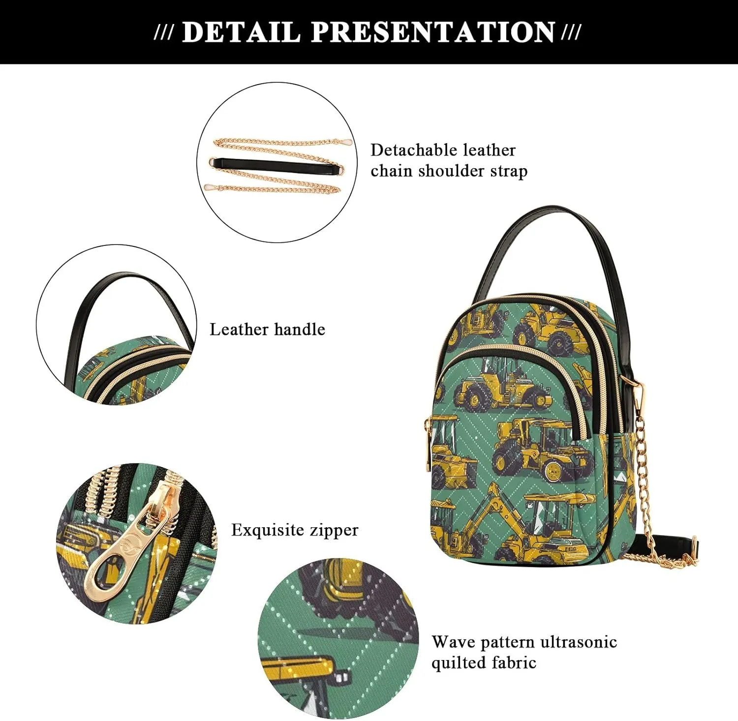 Quilted Shoulder Bags for Women Phone Bag