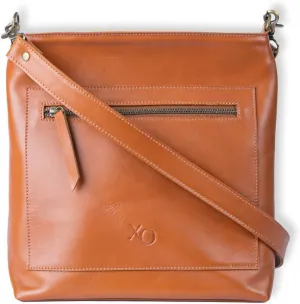 Real Leather Medium Crossbody Bags, Handcrafted by Expert Chilean Artisans with Sourced Leather, Medium Purse with Multiple Zipper Compartment and Pockets - Villarrica Chesnut Brown