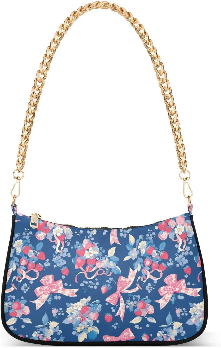 Red and Blue Romantic Bow for romantic trendy chain womens crossbody hand bag for birthday gifts for women