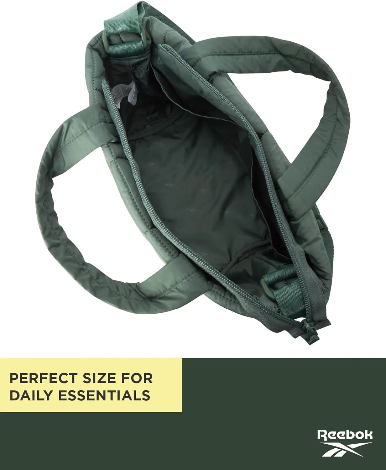 Reebok Crossbody Bags for Women - Lightweight Nylon Small Cross Body Bag Purse with Adjustable Strap for Casual Travel