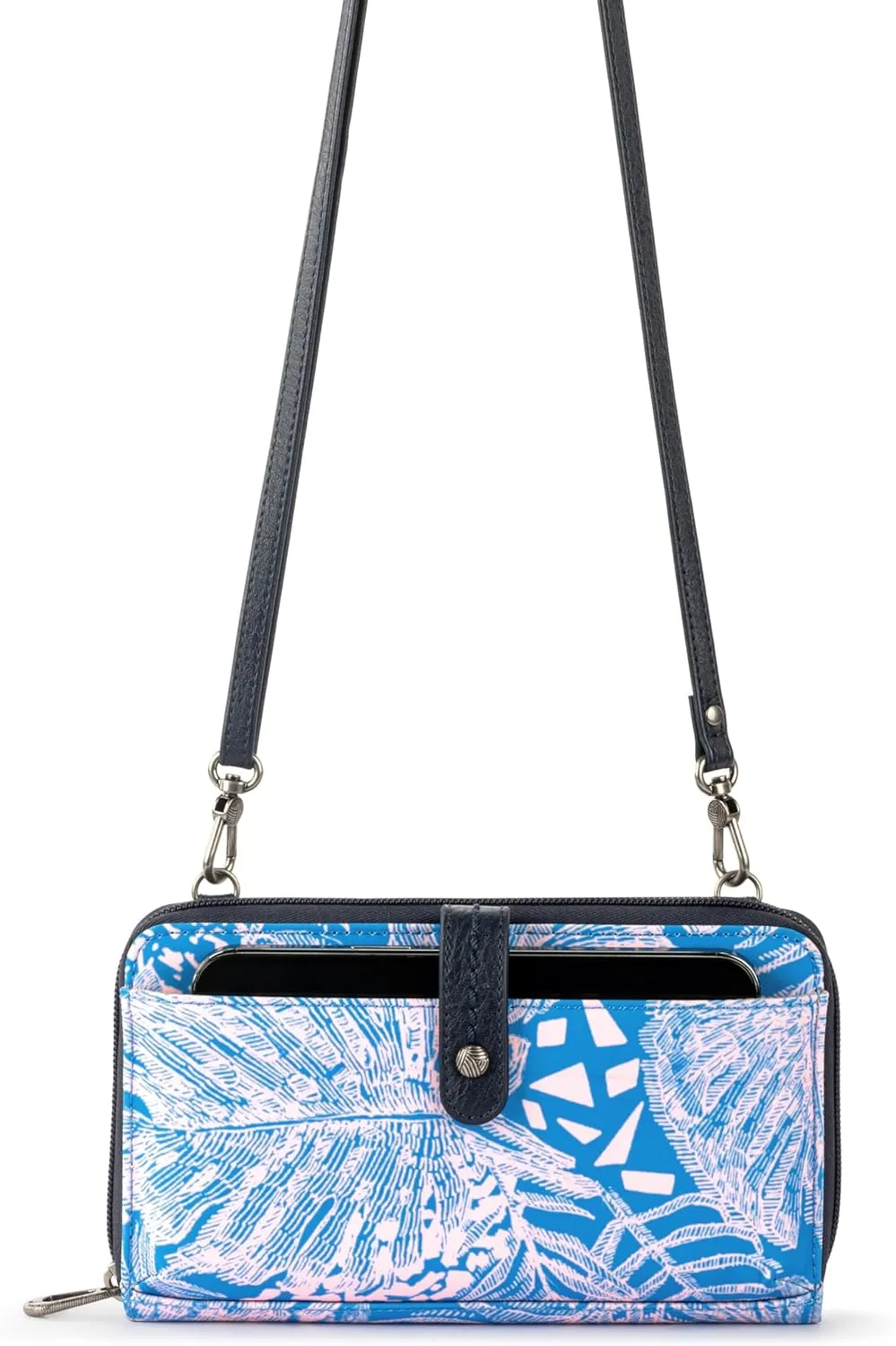 Sakroots Artist Circle Smartphone Crossbody in Eco Twill, Detachable Wristlet Strap