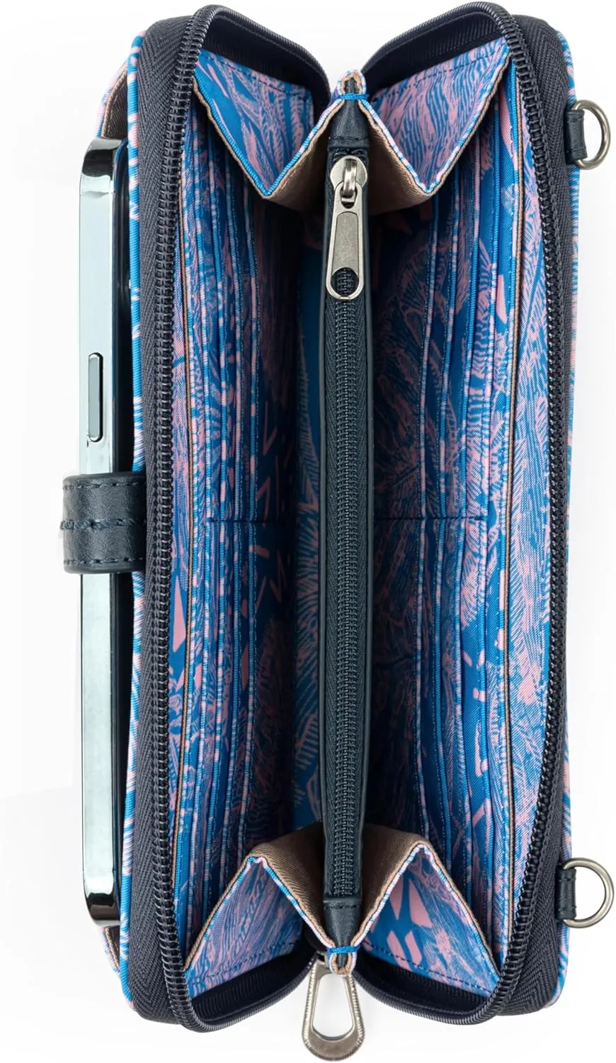 Sakroots Artist Circle Smartphone Crossbody in Eco Twill, Detachable Wristlet Strap