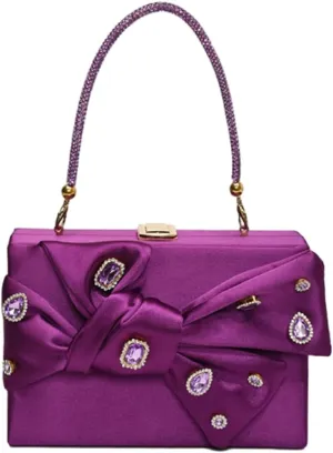 Satin Evening Clutch for Women Shiny Rhinestone Evening Bag Purses Gorgeous Handbags for Feast Party Wedding 2025