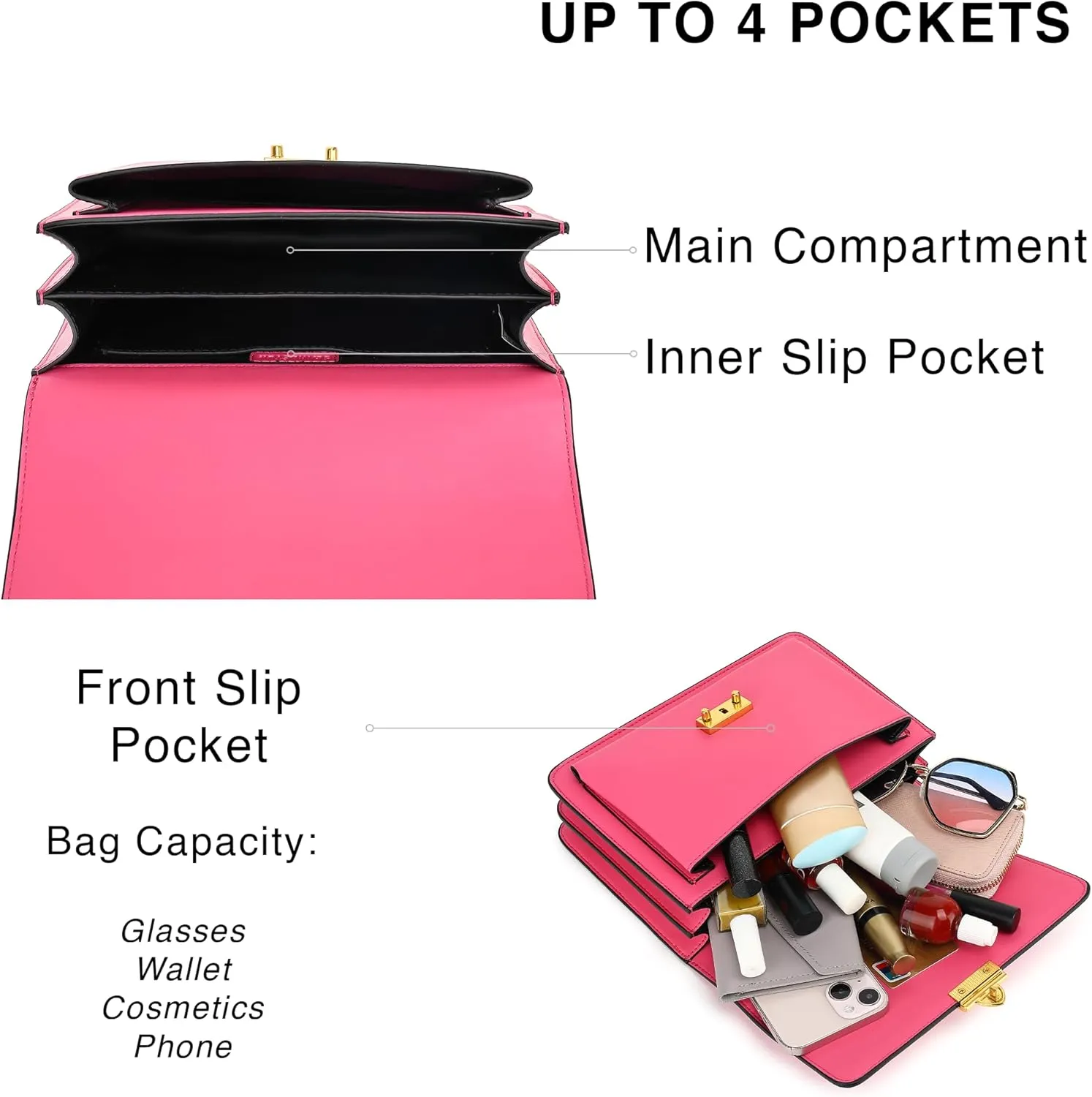 Scarleton Cross Body Bag, Purses and Handbags, Slim Cross Body Purse, Women’s Crossbody Handbags, Travel Bag Small, H2090