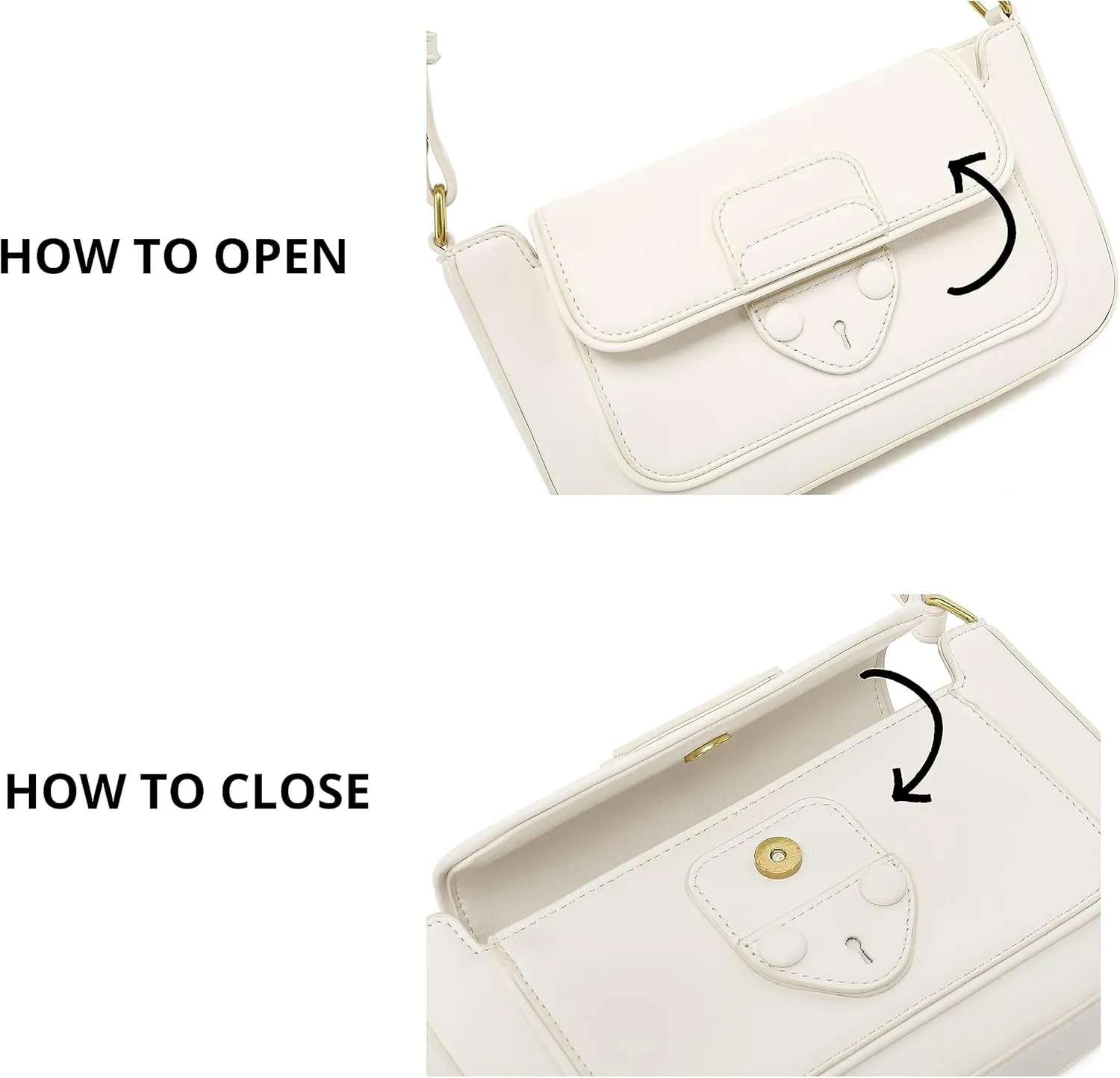Scarleton Crossbody Bags for Women, Purses for Women, Lightweight Shoulder Bag Purse, Crossbody Bag with 2 Straps, H2087
