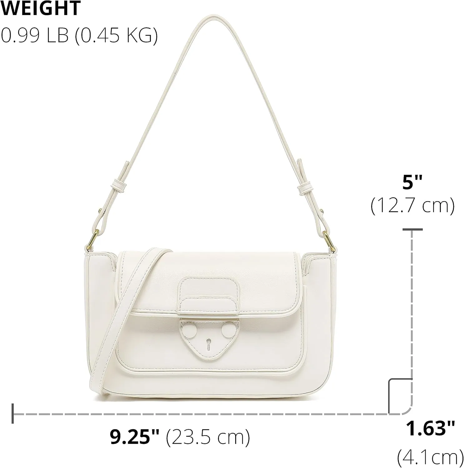 Scarleton Crossbody Bags for Women, Purses for Women, Lightweight Shoulder Bag Purse, Crossbody Bag with 2 Straps, H2087