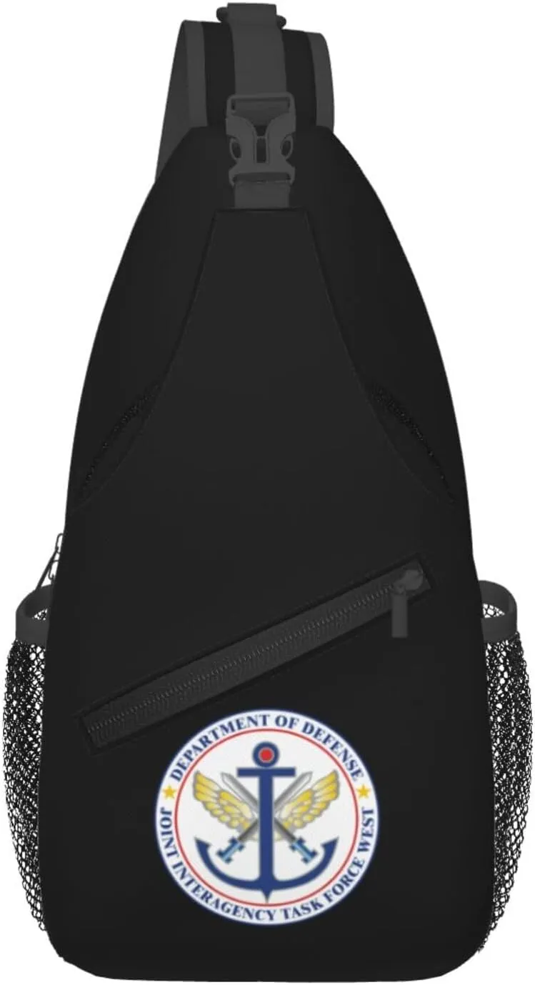Seal of Joint Interagency Task Force West Crossbody Bags For Women Men Chest Backpack Gym Shoulder Bag Travel Outdoor Sports Casual Crossbody Bags