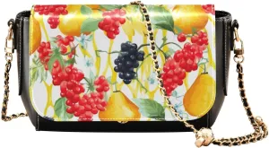 Shamrocks Clover and Bottle Women Leather Crossbody Bag, Leather Crossbody Bags, Crossbody Bags for Women Medium