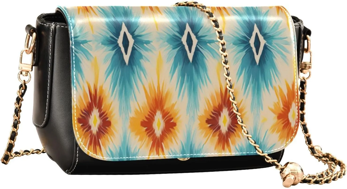 Shamrocks Clover and Bottle Women Leather Crossbody Bag, Leather Crossbody Bags, Crossbody Bags for Women Medium