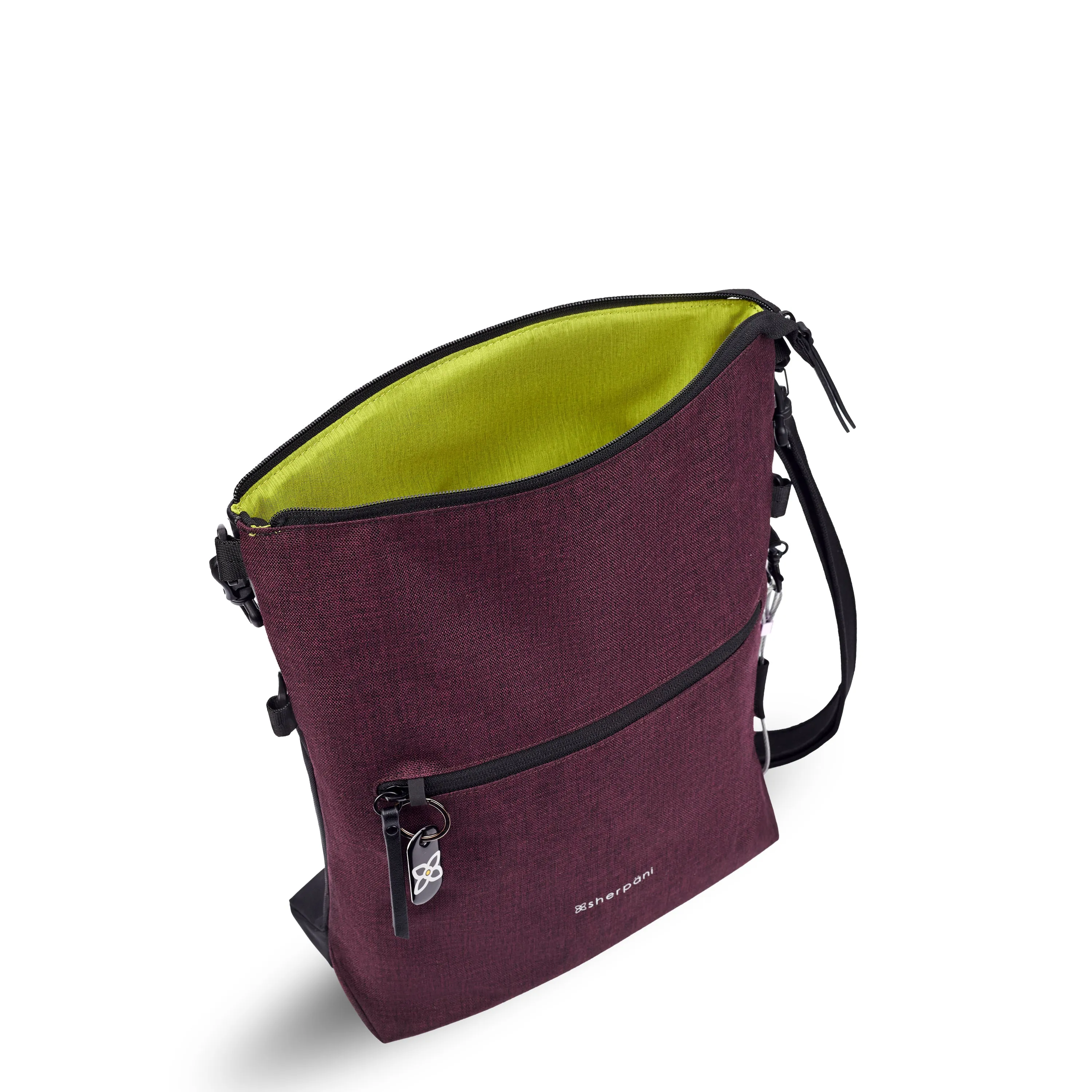 Sherpani Vale AT Convertible Travel Crossbody/ Shoulder Bag merlot