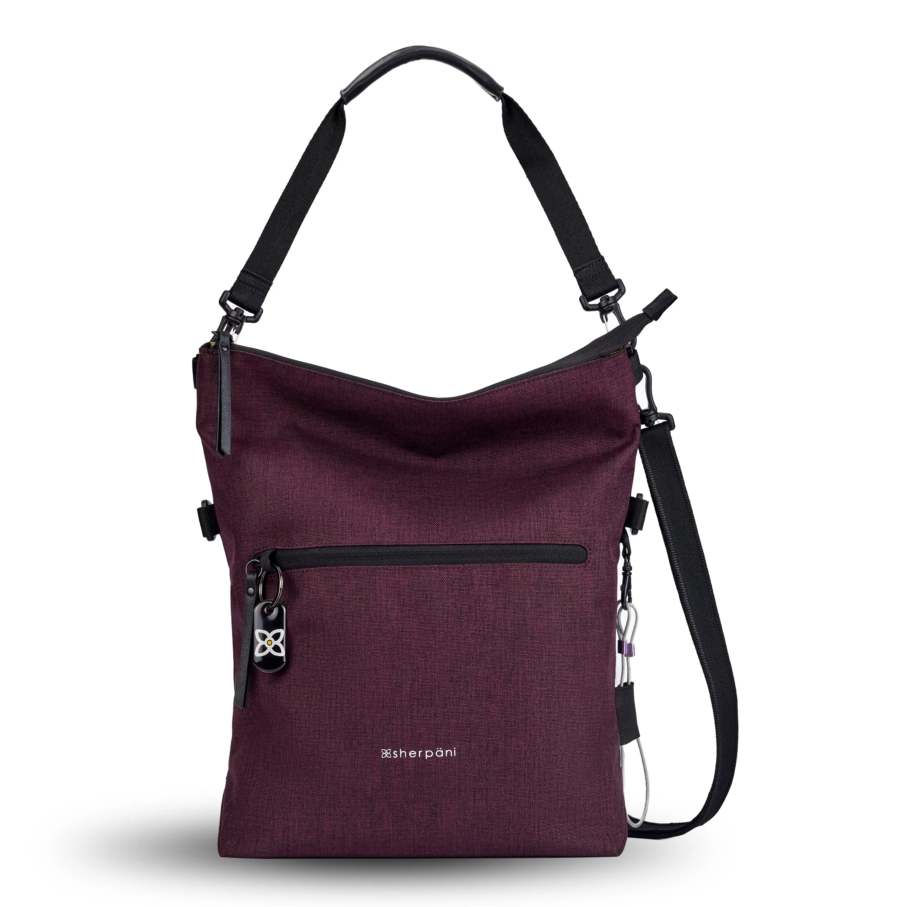 Sherpani Vale AT Convertible Travel Crossbody/ Shoulder Bag merlot