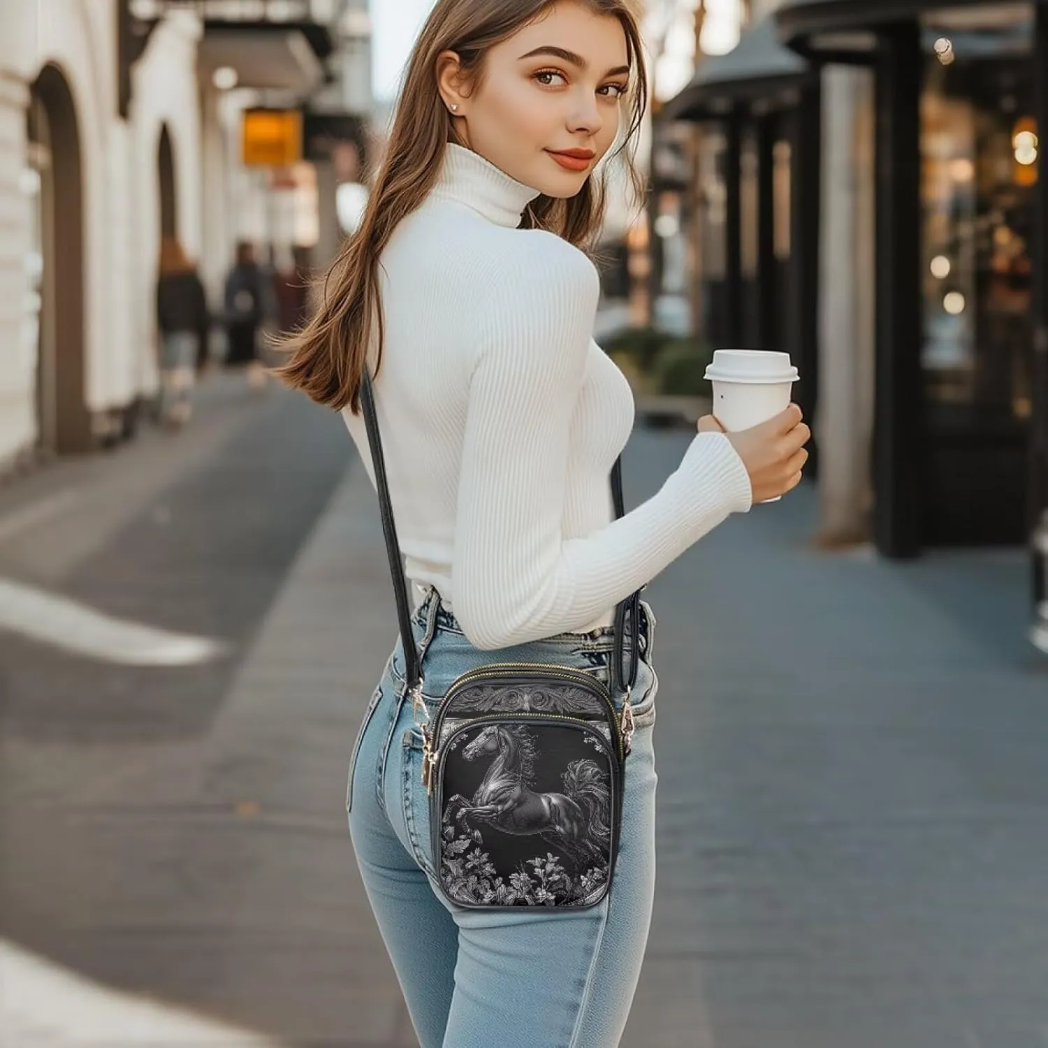 Shoulder Bag Crossbody for Women Small Crossbody Wallet Phone Bag Women Mini Purse Cell Phone Shoulder Bag